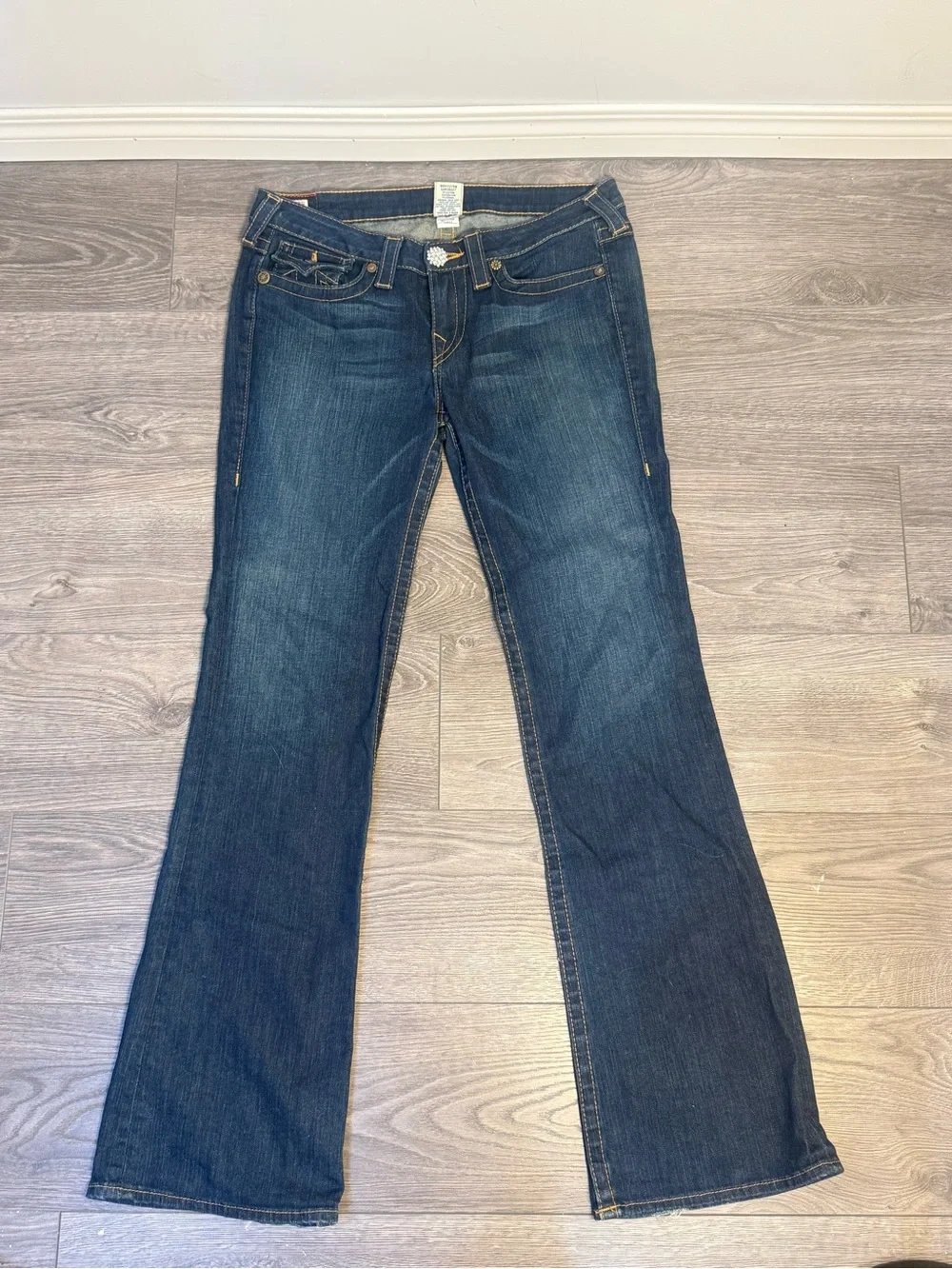 Vintage Y2K Women’s True Religion Flared Jeans - Made In USA Size 31 - Picture 4 of 9